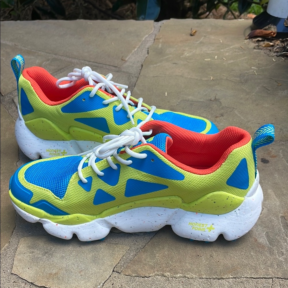 Holo Blue and Yellow Sneakers - Picture 3 of 10